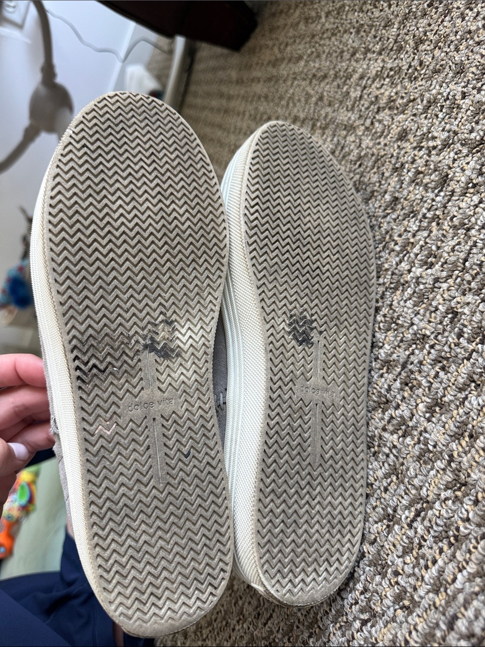 Dolce Vita Slip-On Suede Platform Sneaker Boot in Light Gray - Picture 4 of 6